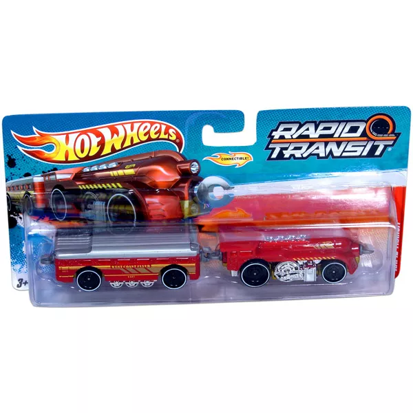 Hot Wheels Rapid Transit West Coast Flyer bordó vonat JátékNet hu