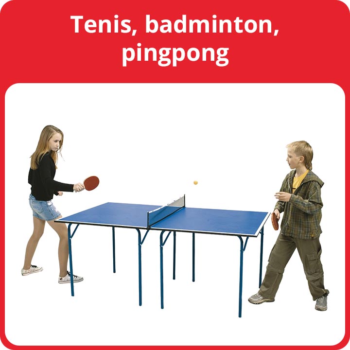 Tenis, badminton, ping-pong