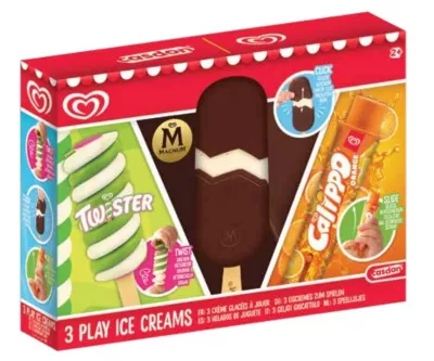 Játékfagyi-készlet (Twister, Magnum, Calippo)
