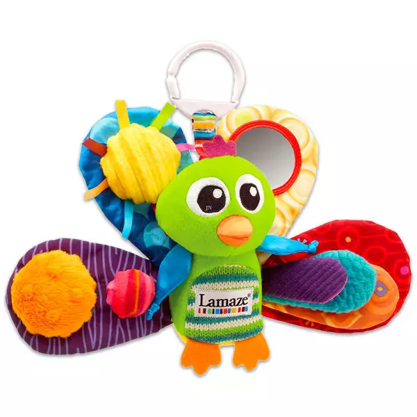 Lamaze: Păunul Jacques - jucărie pentru bebeluşi