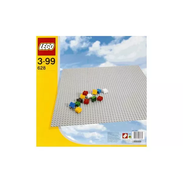 LEGO ELEMEK: Nagy szürke építőlap 628