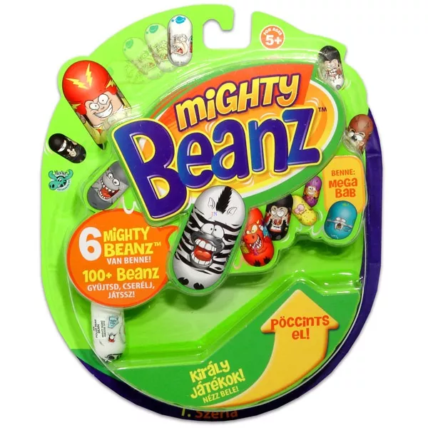 Mighty Beanz - trükkös babok 6 db-os készlet