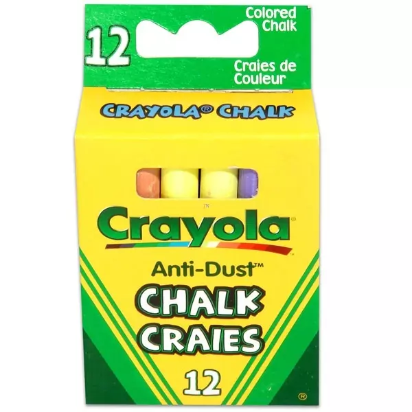 Crayola: Színes táblakréták - 12 db-os