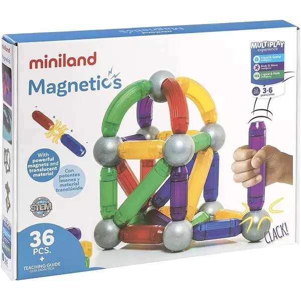 Miniland Magnetics - jucărie magnetică de construcție