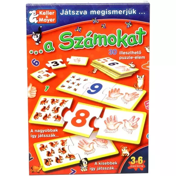 Prin joc, cunoaștem cifrele - joc educativ în lb. maghiară