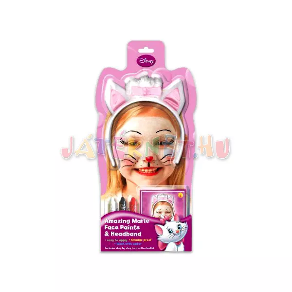 Marie cica arcfestő készlet fejpánttal - standard méret