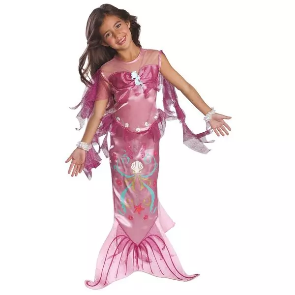 Costum Sirenă roz - mărime medie