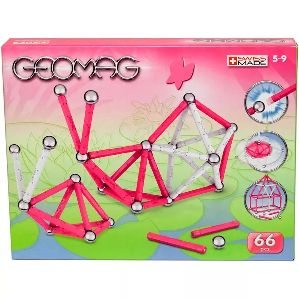 Geomag: 66 db-os színes készlet lányoknak