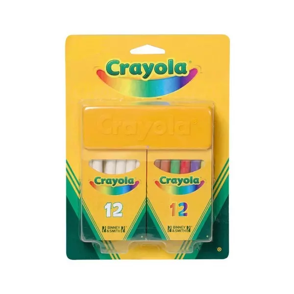 Crayola: 2 x 12 db pormentes kréta törlővel