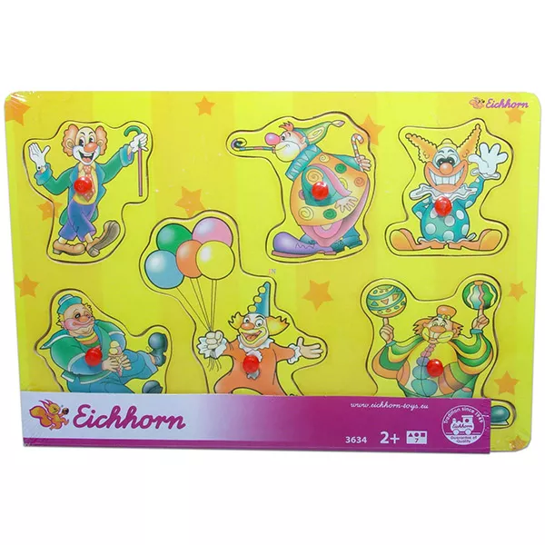 Eichhorn fa képes puzzle - bohócok