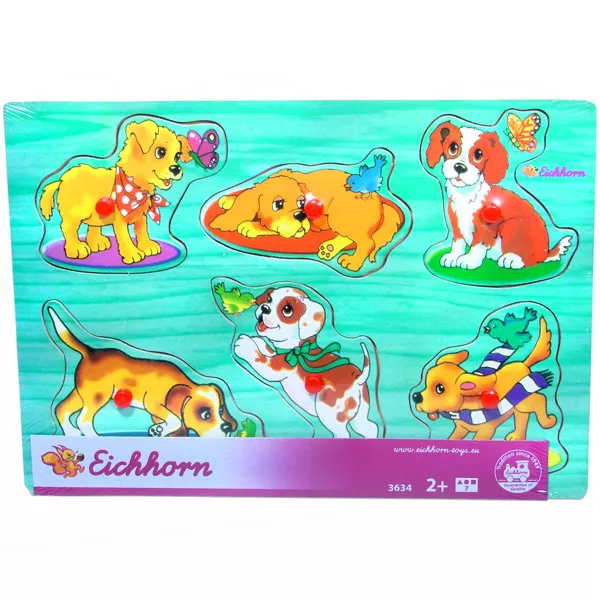 Eichhorn fa képes puzzle - kutyák