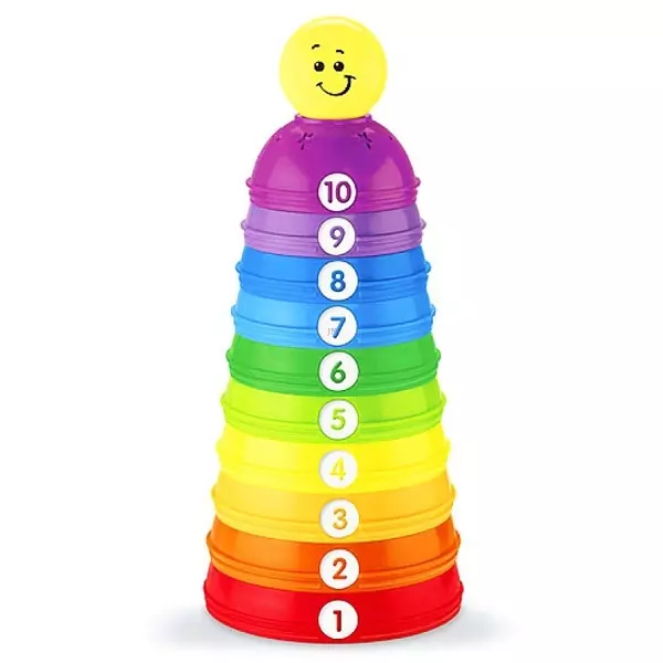 Fisher-Price: Piramidă din cupe colorate