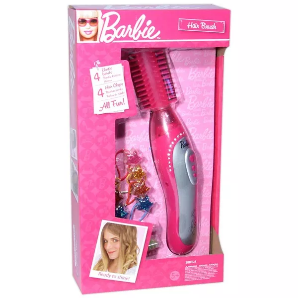 Barbie: Hajformázó fésű csatokkal, gumikkal