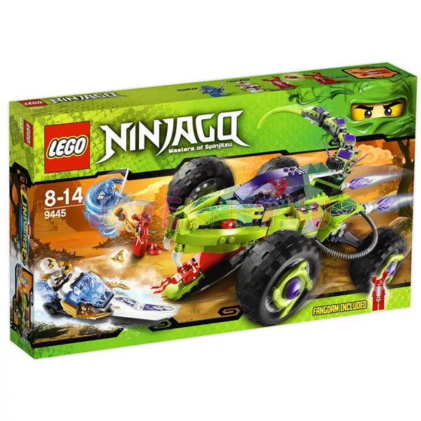 LEGO NINJAGO: Fangpyre rajtaütő autója 9445