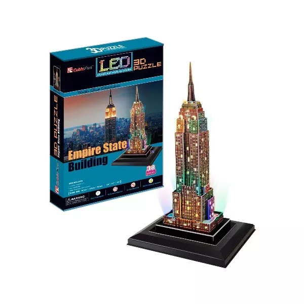 Empire State Building 3D LED puzzle - 38 db-os