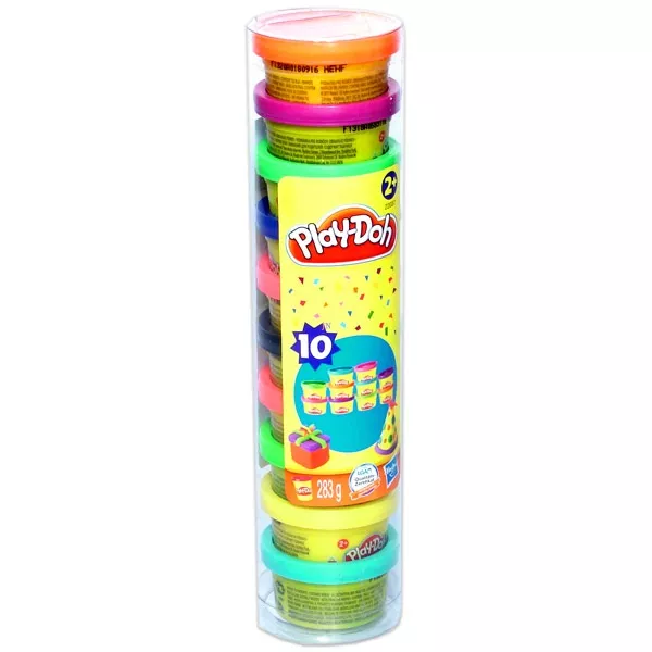 Play-Doh Set plastilină Tub pentru petrecere - 10 borcănaşe