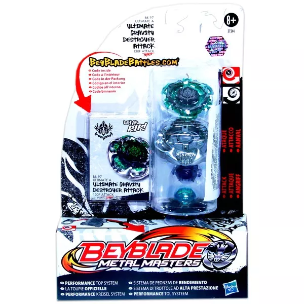 Beyblade: Metal Masters Ultimate Gravity Destroyer Attack pörgettyű