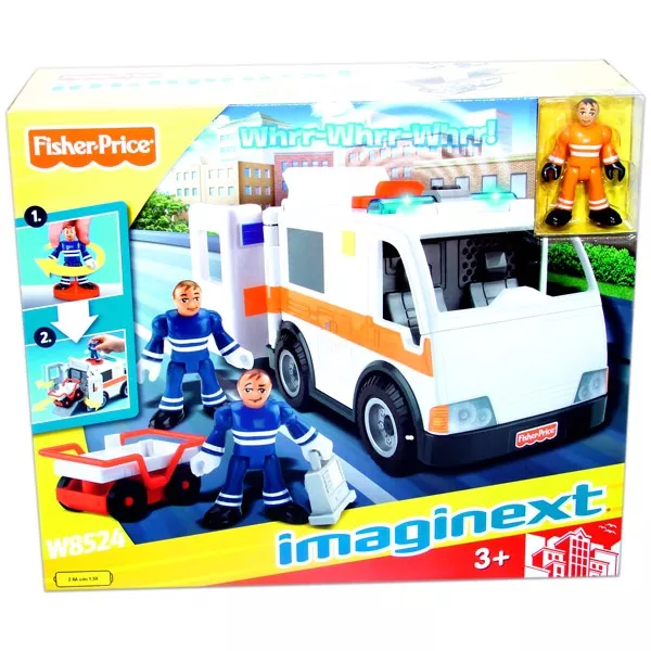 Fisher-Price: Imaginext Mestne pustolovščine - Veliko reševalno vozilo s figuro
