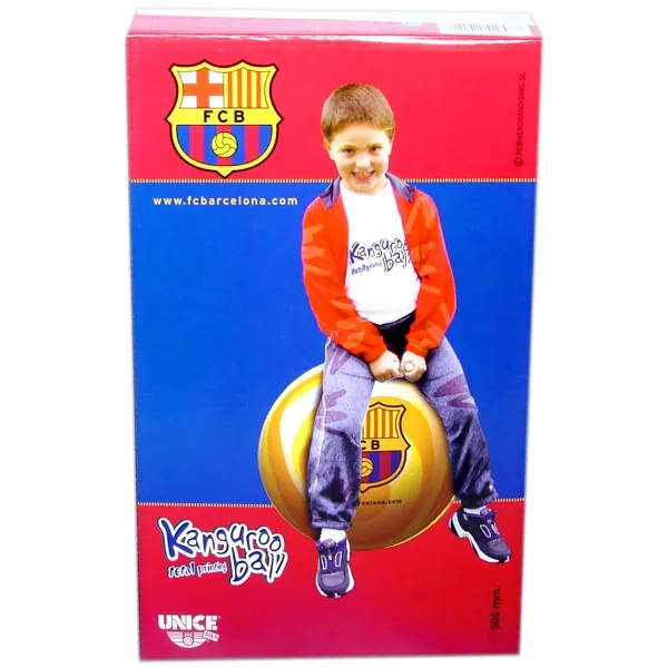 FC Barcelona: szarvacskás ugráló labda 50 cm