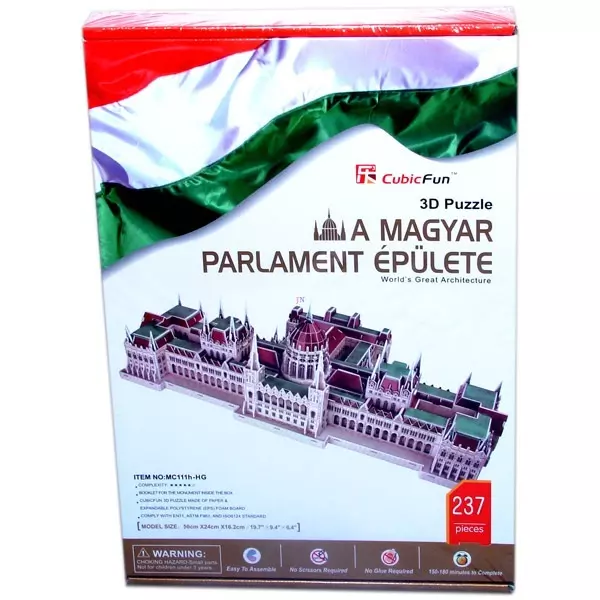 Parlamentul Ungar puzzle 3D cu 237 piese
