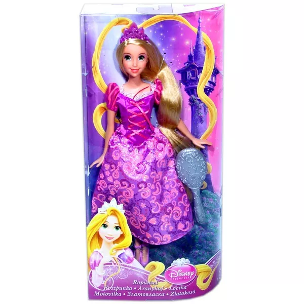 Disney Aranyhaj: Rapunzel baba 30 cm - ezüst hajkefével