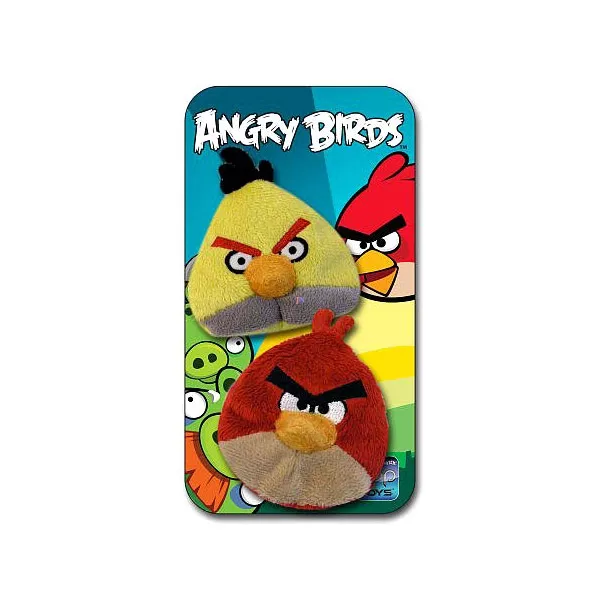 Angry Birds: 2 db-os babzsák készlet - sárga és piros madár plüssfigura
