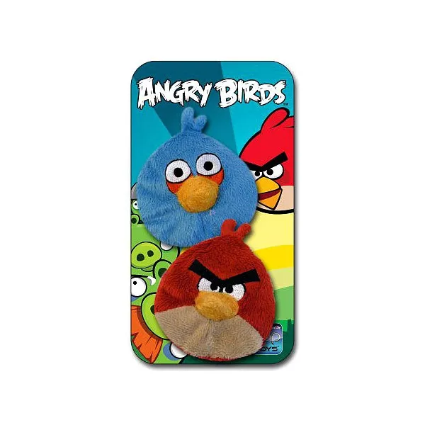 Angry Birds: 2 db-os babzsák készlet - piros és kék madár plüssfigura