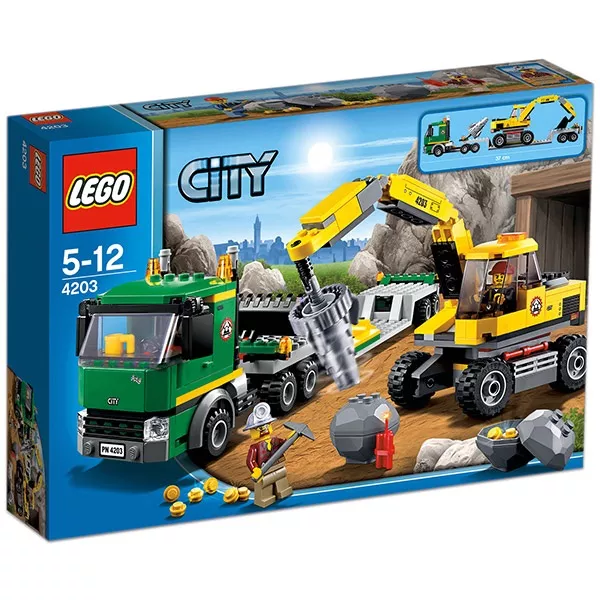 LEGO CITY: Exkavátor szállító 4203