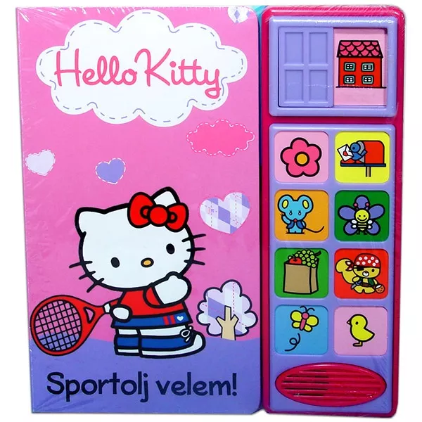 Hello Kitty: Sportolj velem - Mesekönyv hanggal