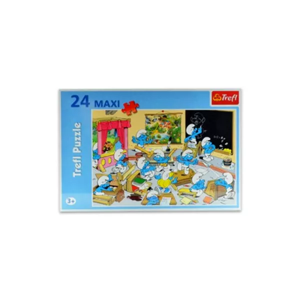 Hupikék törpikék - Iskolában 24 db-os maxi puzzle
