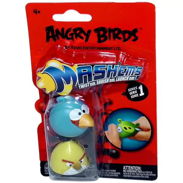 Angry Birds: Sárga madár és kék madár gumilabda