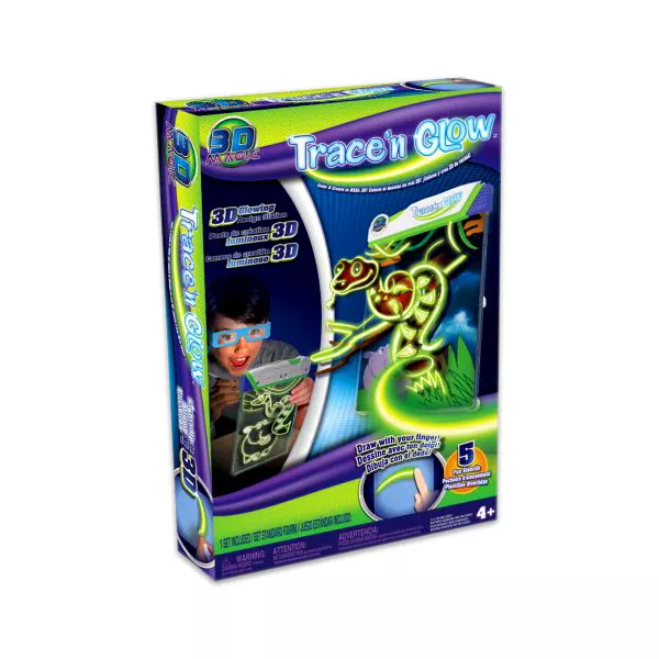 Trace N Glow világító játék 3D szemüveggel