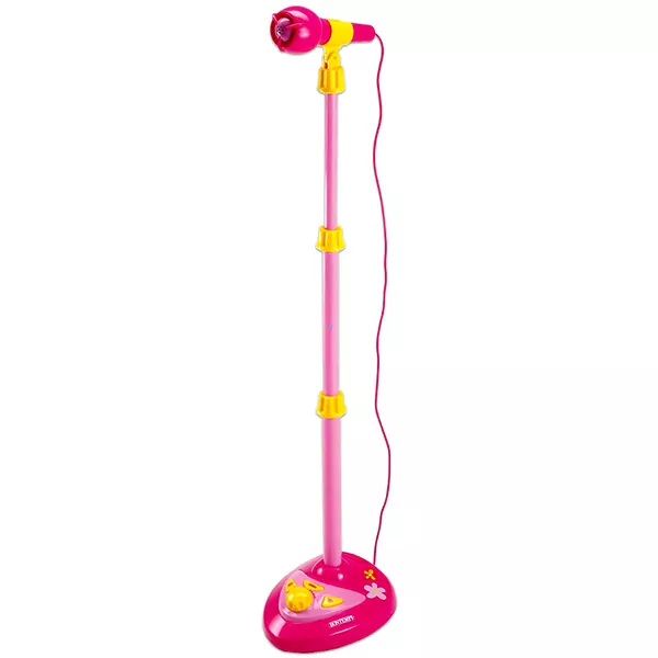 Színpadi mikrofon állítható állvánnyal - rózsaszín
