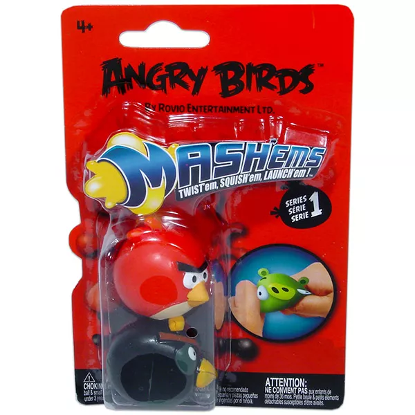 Angry Birds: Piros madár és fekete madár gumilabda