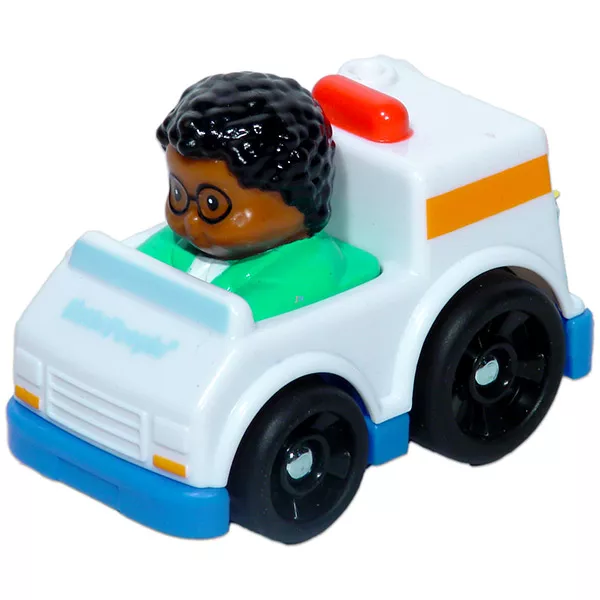 Little People autópajtások - Fehér mentőautó