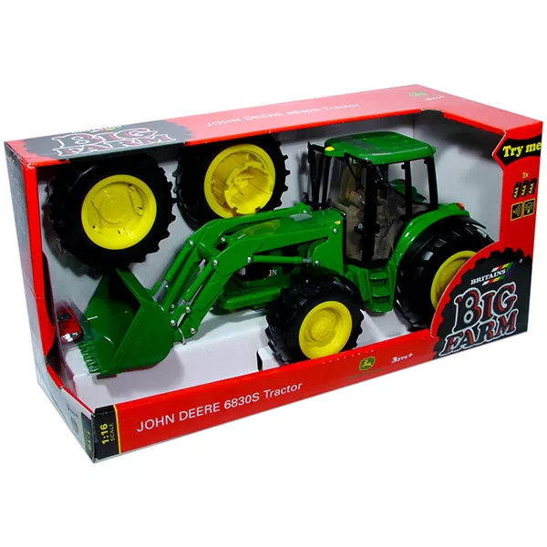 Big Farm John Deere 6830S zöld traktor 1:16, 47 cm