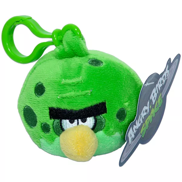 Angry Birds Space: Zöld madár plüss hátizsákcsat