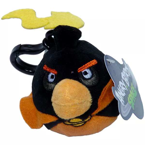 Angry Birds Space: Fekete madár plüss hátizsákcsat