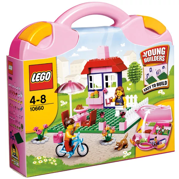 LEGO ELEMEK: Rózsaszín bőrönd 10660