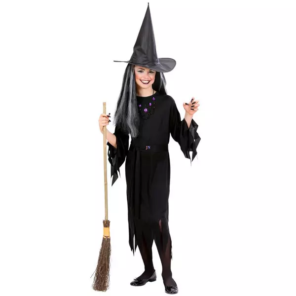 Fekete boszorkány jelmez - 158 cm