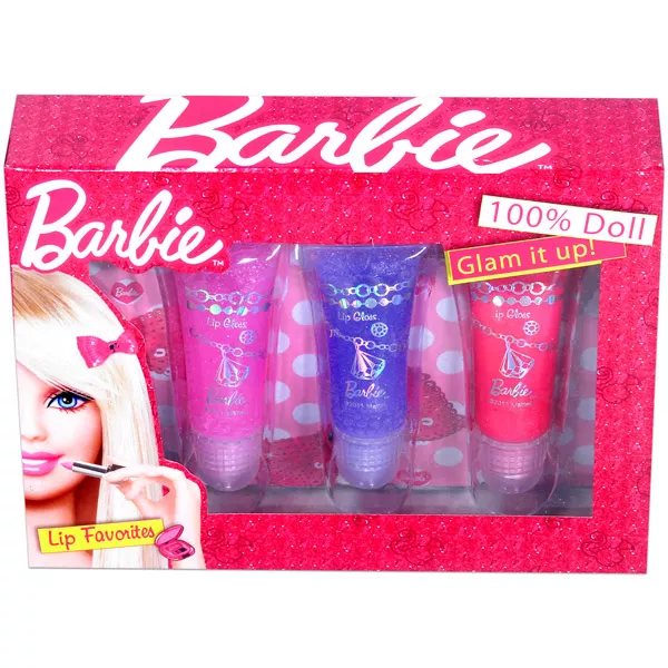 Barbie: 3 db-os csillámos szájfény