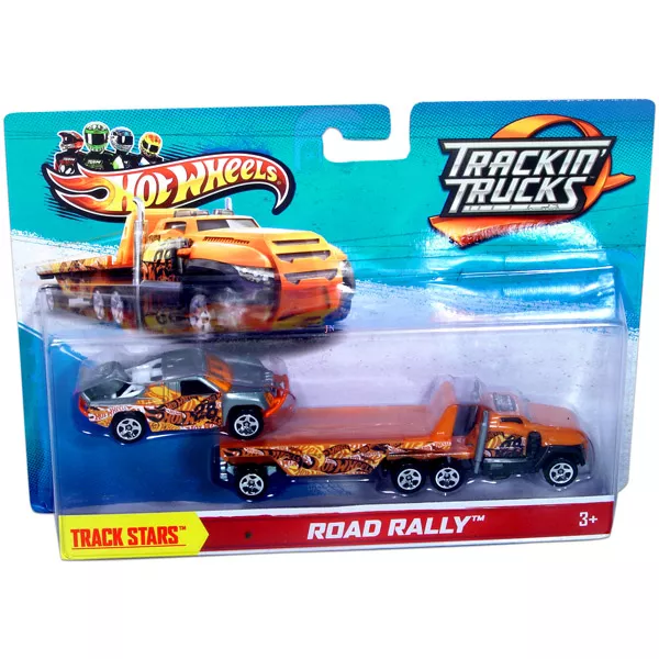 Hot Wheels: Road Rally narancssárga autószállító kamion