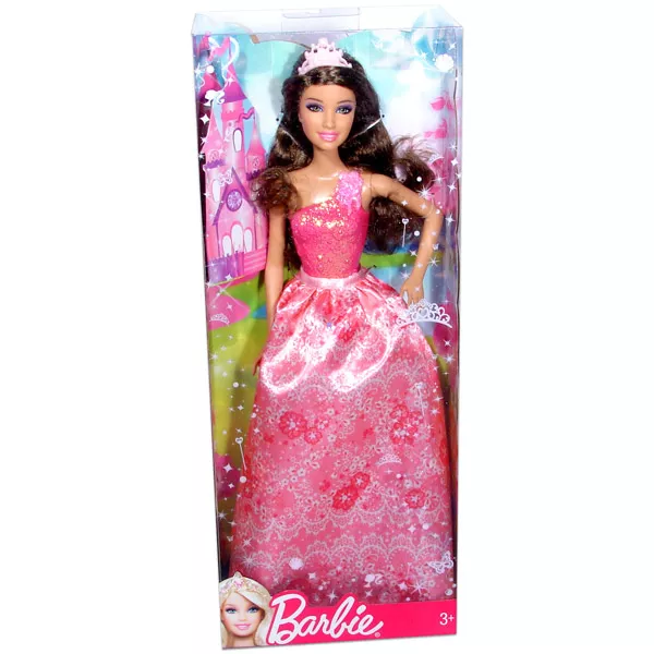 Barbie: Tündérmese hercegnő Barbie rózsaszín ruhában