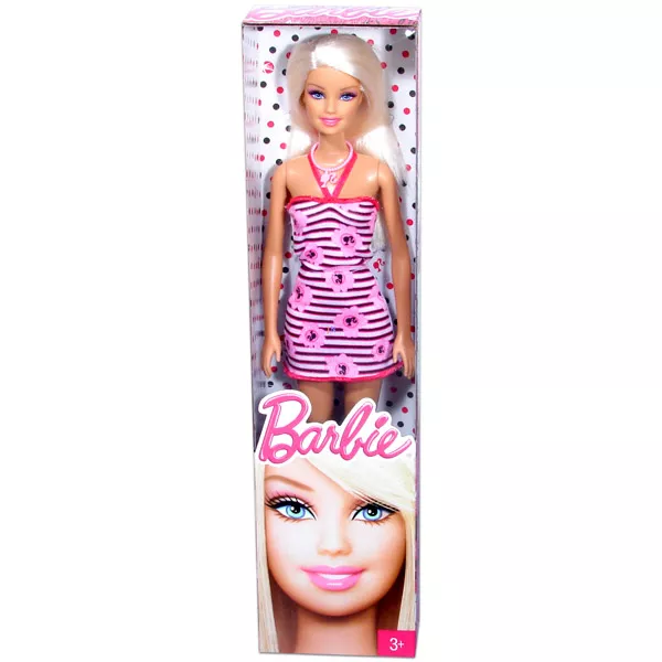 Barbie: Divatos Barbie csíkos ruhában