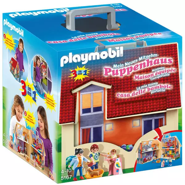 Playmobil: Casă de păpuşi mobilă - 5167