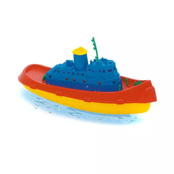 Gőzhajó kis műanyag játékhajó 28 cm