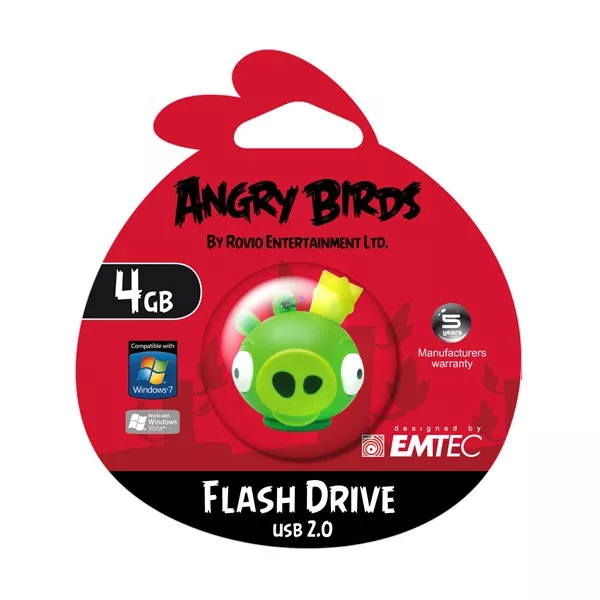 Angry Birds: malac király 4 GB pendrive
