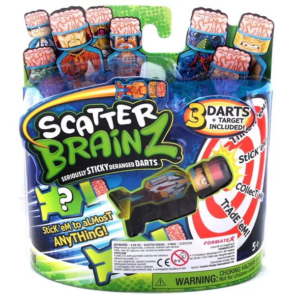 Agymenők - Scatter Brainz darts 3 db-os készlet 8