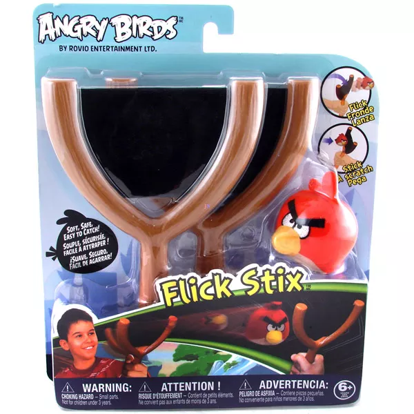 Angry Birds: Flick Stix csúzlis játék piros madárral