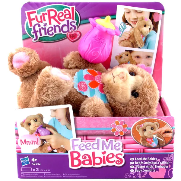 FurReal Friends - Feed Me Babies ursuleţ brun nou-născut